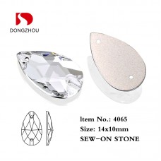 DZ 4065 14*10 MM tear drop crystal sew on stone